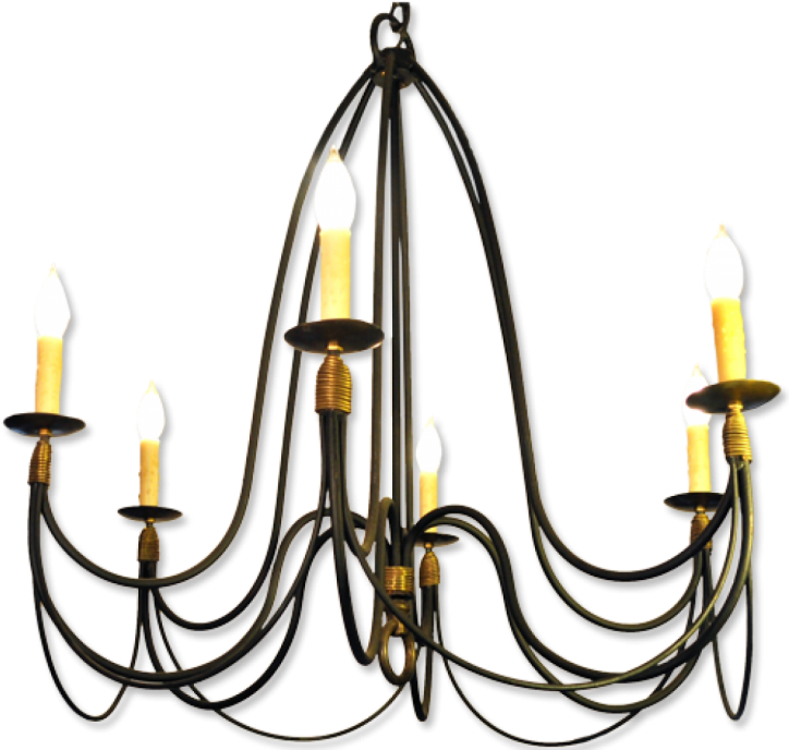 Country French - French Country Hanging Chandelier (728x702)