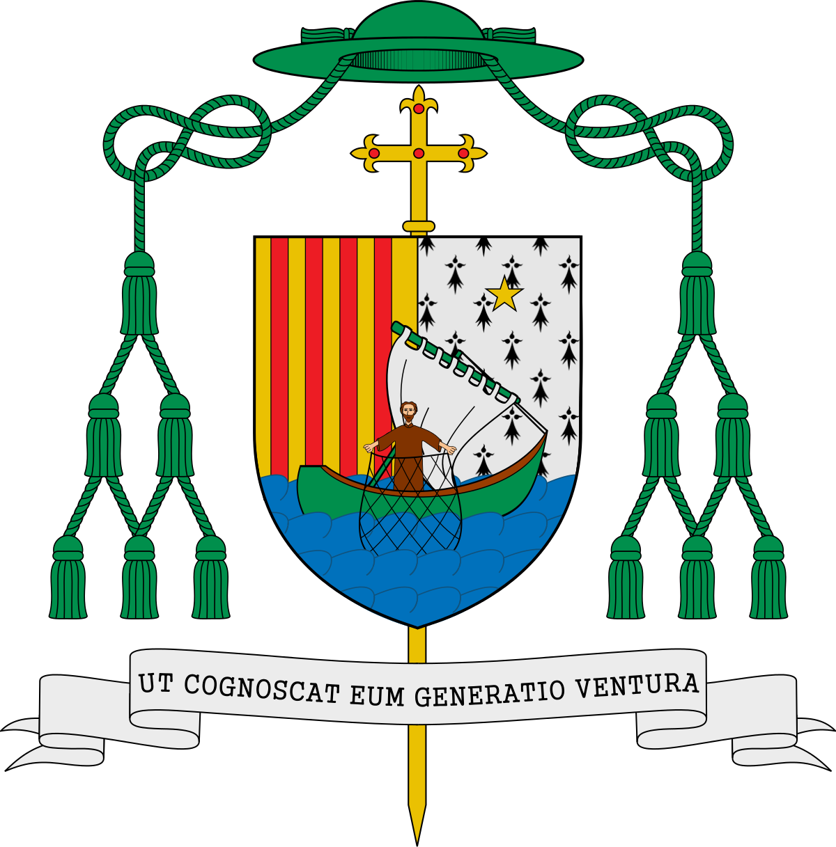 Clipart C3 A9glise Catholique Awesome Graphic Library - Archbishop Tobin Coat Of Arms (1200x1217)