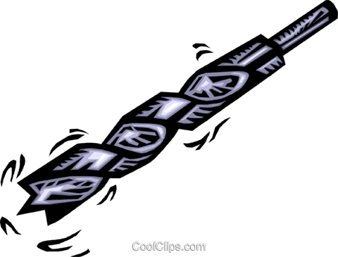 Drill Bit Royalty Free Vector Clip Art Illustration - Drill Bit Royalty Free Vector Clip Art Illustration (480x365)