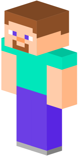 A Character From The Wildly Popular Minecraft Game - Lumber (256x512)