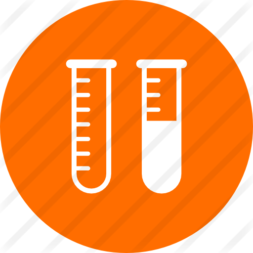 Test Tubes - Chemical Icon In Circle (512x512)