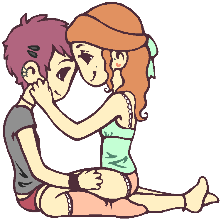 Cute Lgbt Drawing - Cute And Easy Couple Drawings (870x820)