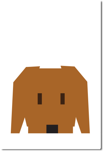 Dog Love Hound- Poster Art - Dog (432x505)