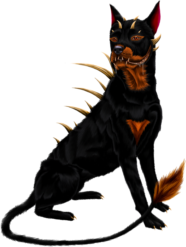 Hell Hound By Carusimahikura Hell Hound By Carusimahikura - Hell Hound Png (1024x1129)