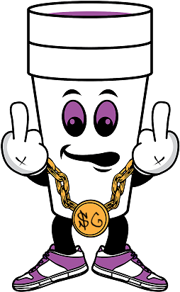 Syrup Gang Music - Double Cup Lean Cartoon (486x486)