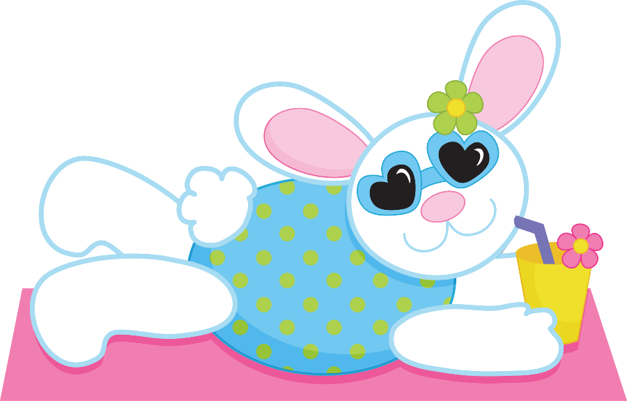 Praia E Piscina - Cartoon (900x575)