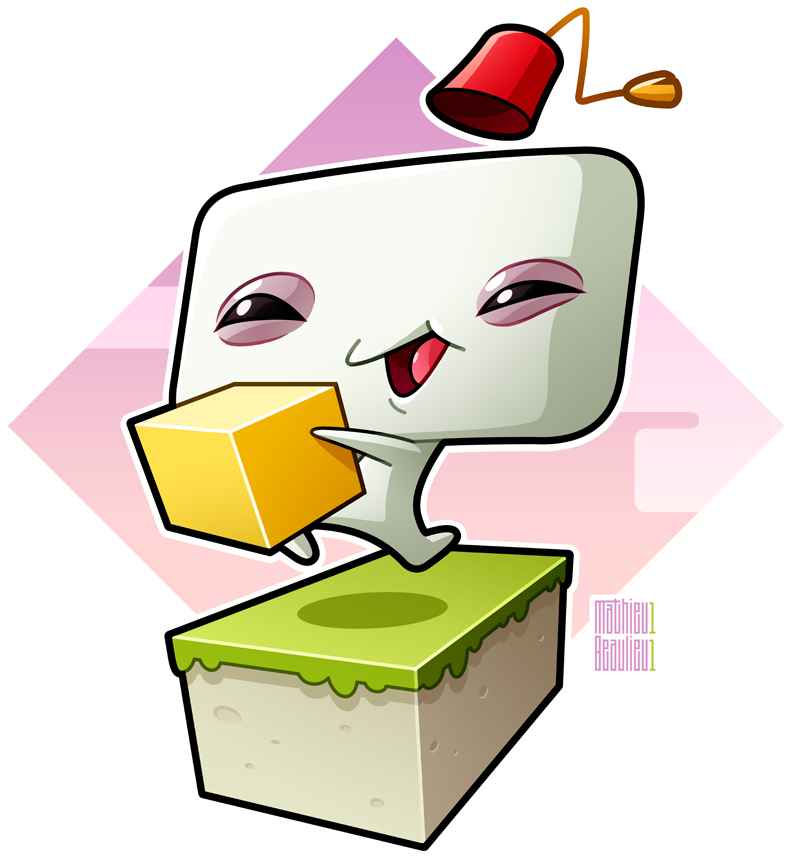 Fez Fanart By Mathieubeaulieu - Polytron Corporation (864x864)