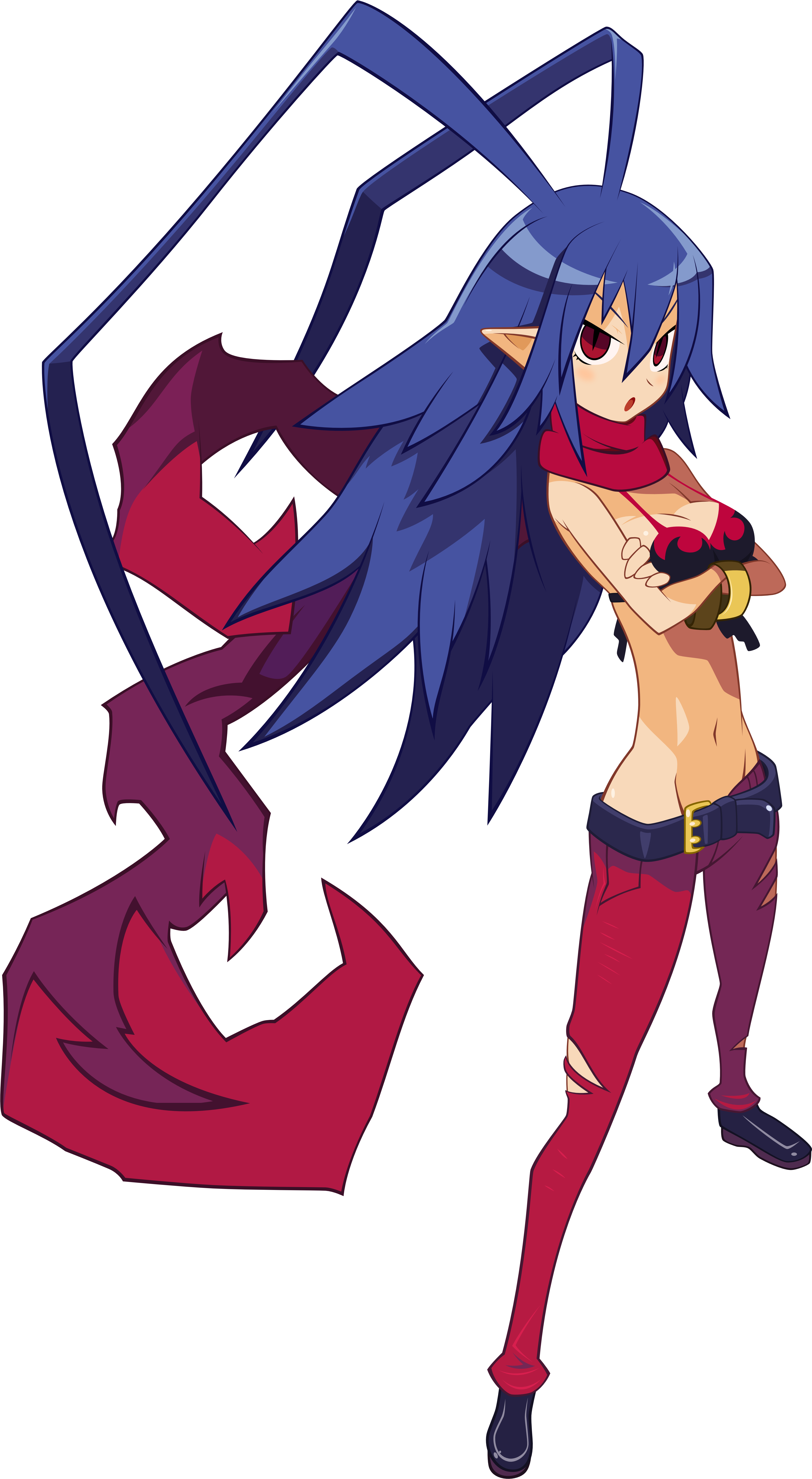 Laharl From Disgaea In The Ga-hq Video Game Character - Girl Laharl Disgaea 5 (4268x7310)