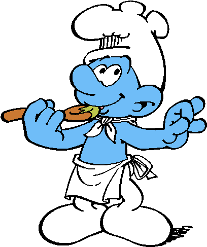 Pitufo Cocinero - Baker Smurf (423x510)