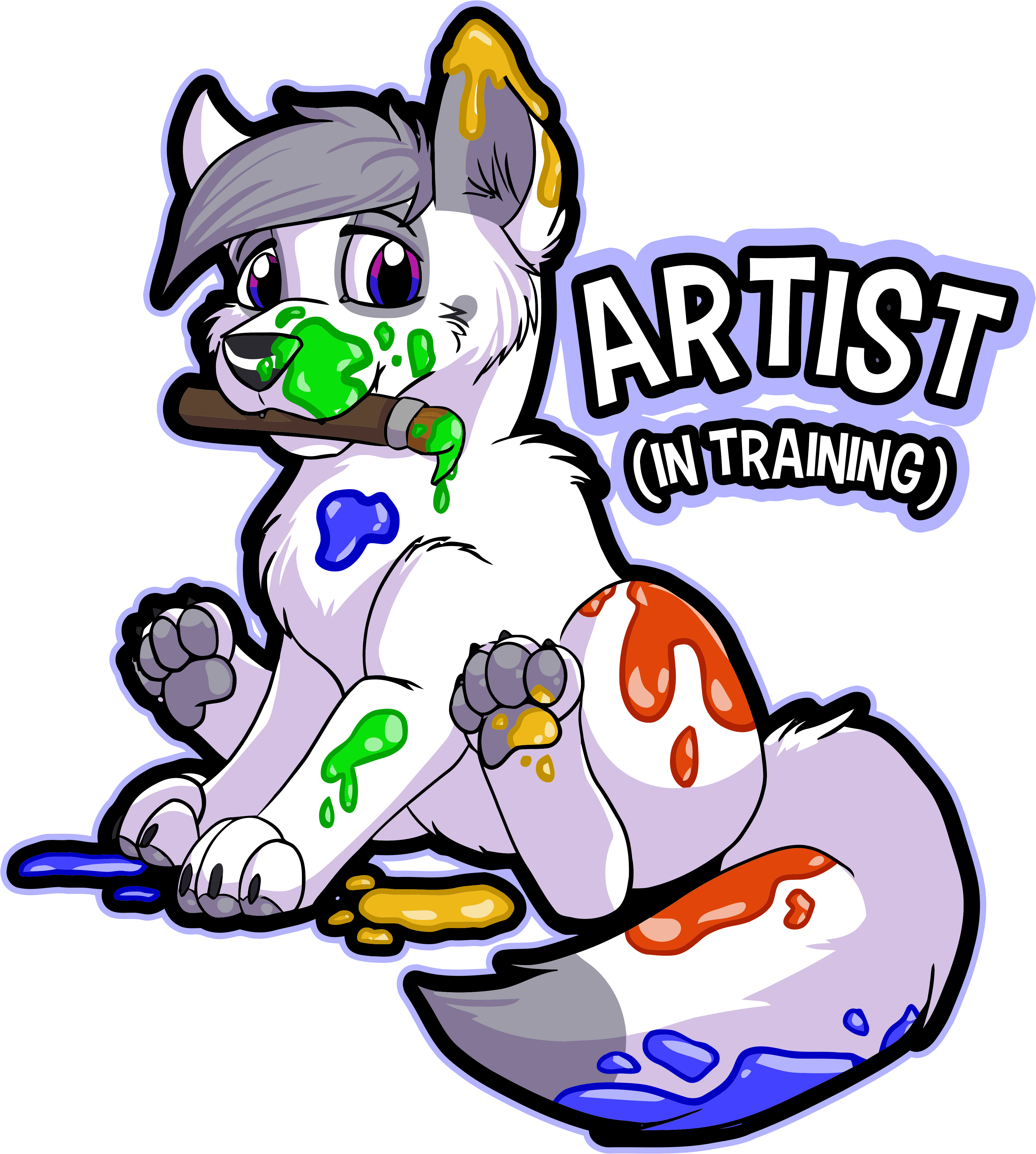 Artist In Training - Cartoon (4200x4637)