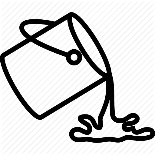 Colours Clipart Bucket - Paint Bucket Tool Icon (512x512)