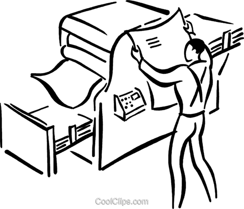 Printing Machine Clipart 2 By Connor - Printing Press Clipart (480x411)