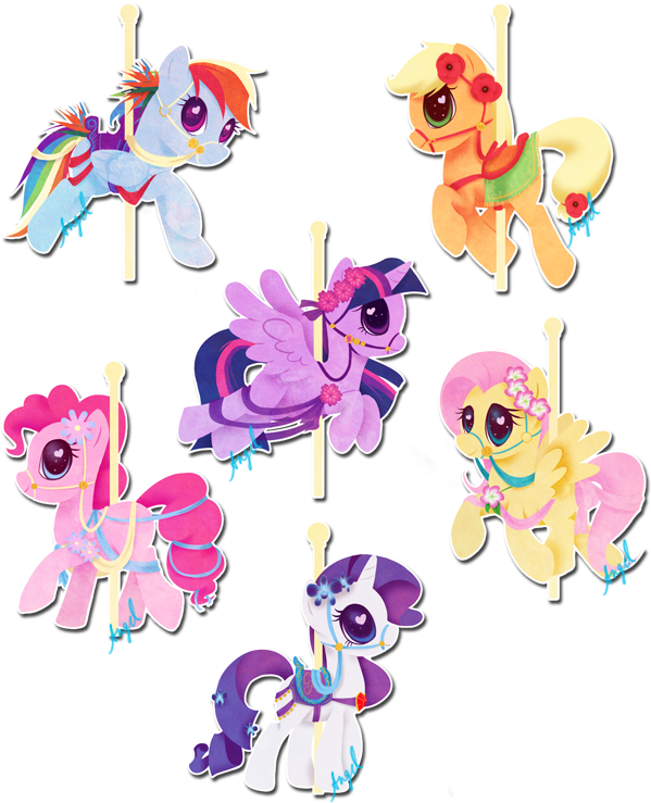 Rainbow Dash Pinkie Pie Pony Pink Product Clip Art - My Little Pony Carousel (631x791)