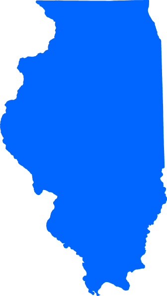 Physical Map Of Illinois (336x595)