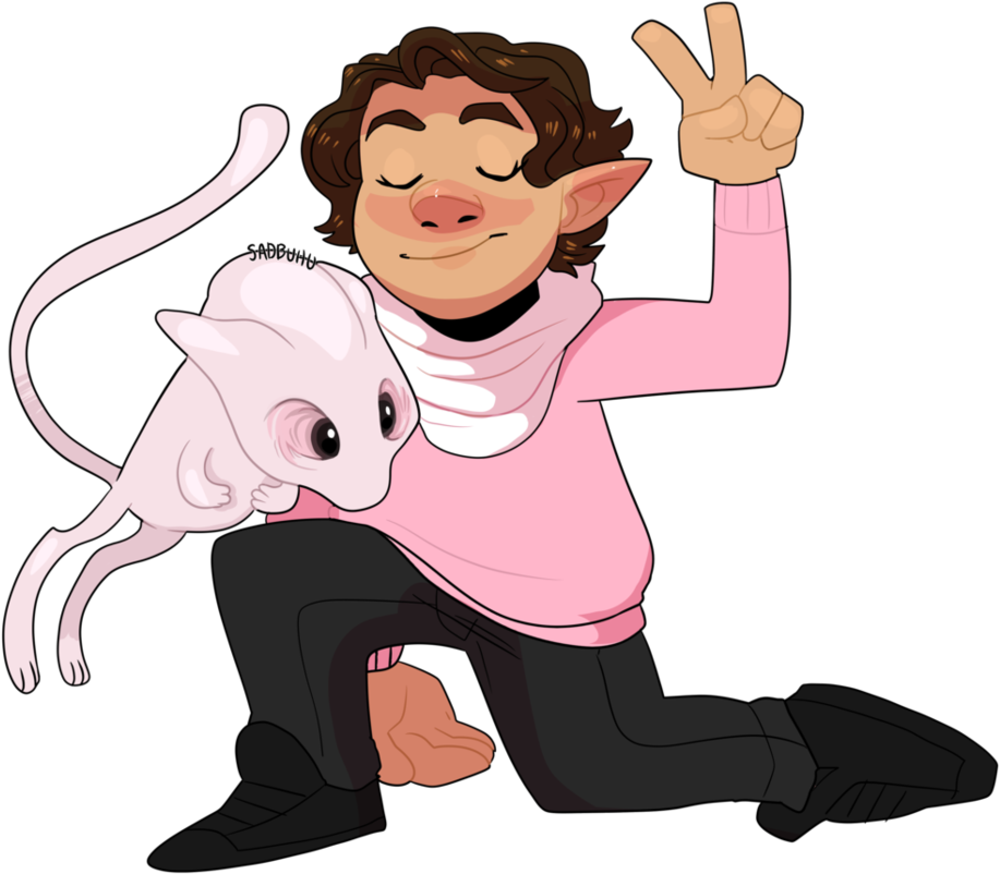I Love My Tired Alien Baby By Sadbuhu - Cartoon (956x836)