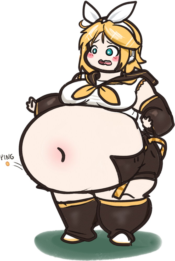 Rin Is Fat By Lluxury - Fat Kagamine Rin (763x1046)