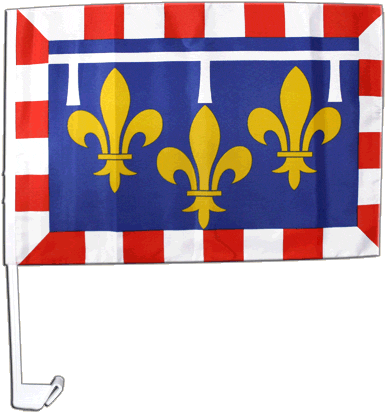 France Centre Car Flag - France (400x421)