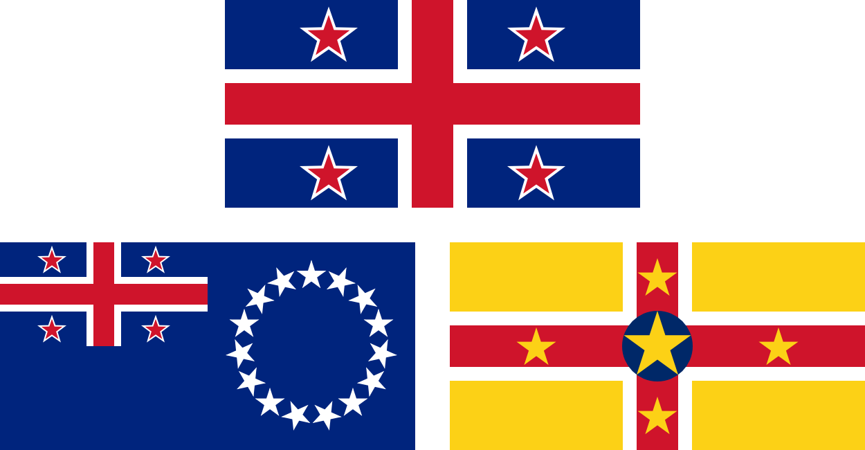 Flag Icons Of Niue - Cook Islands And Niue (1250x650)