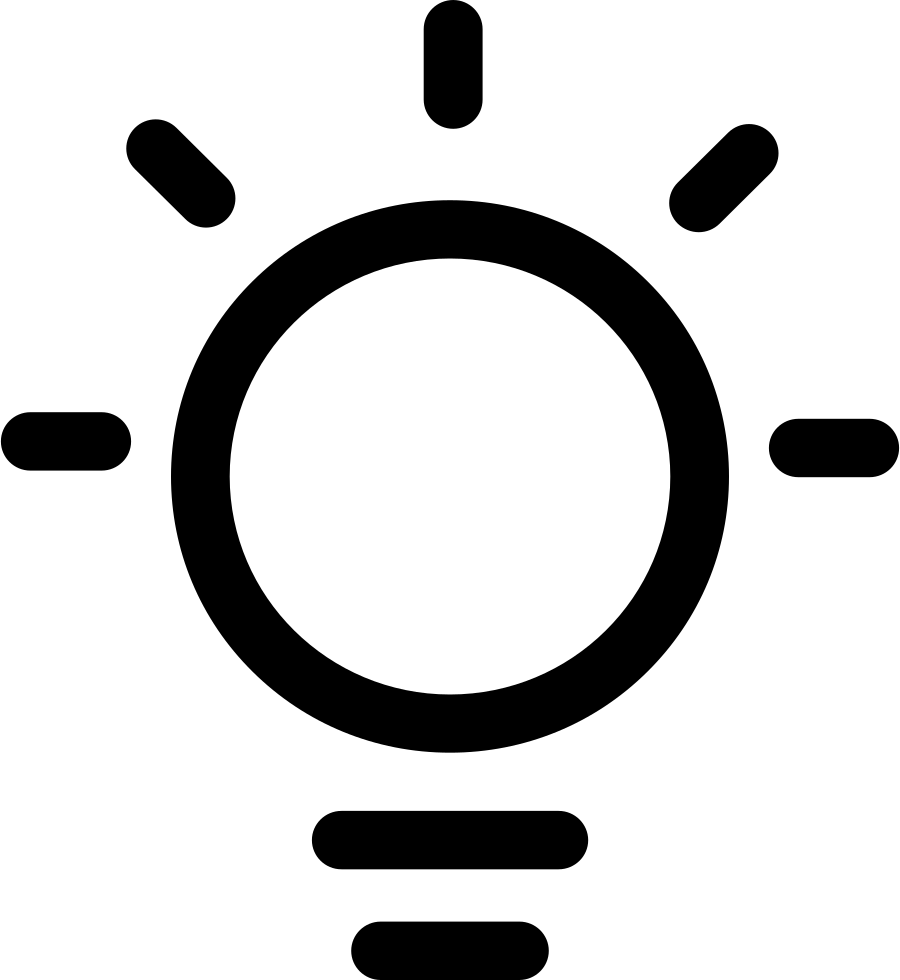 Tip Comments - Sun Outline Icon (900x980)