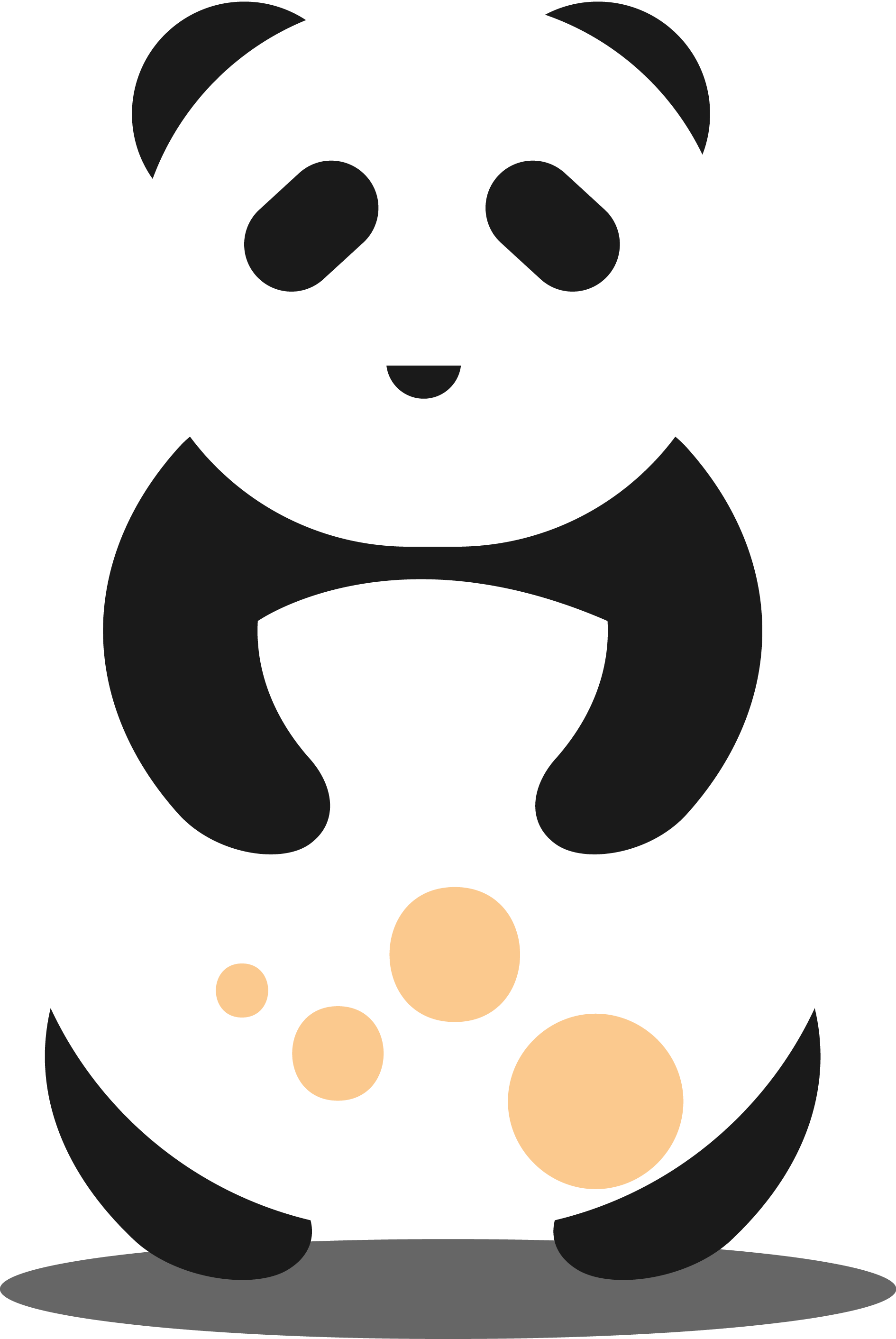 Giant Panda Bear Drawing - Icono De Panda (1890x2824)