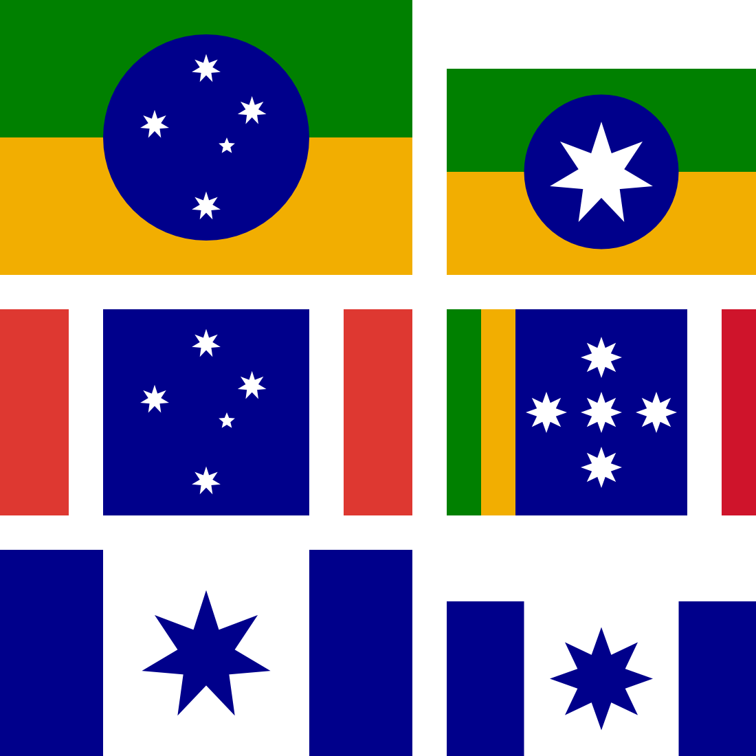 Final Proposals For New Flag Of Australia - Flag (1100x1100)