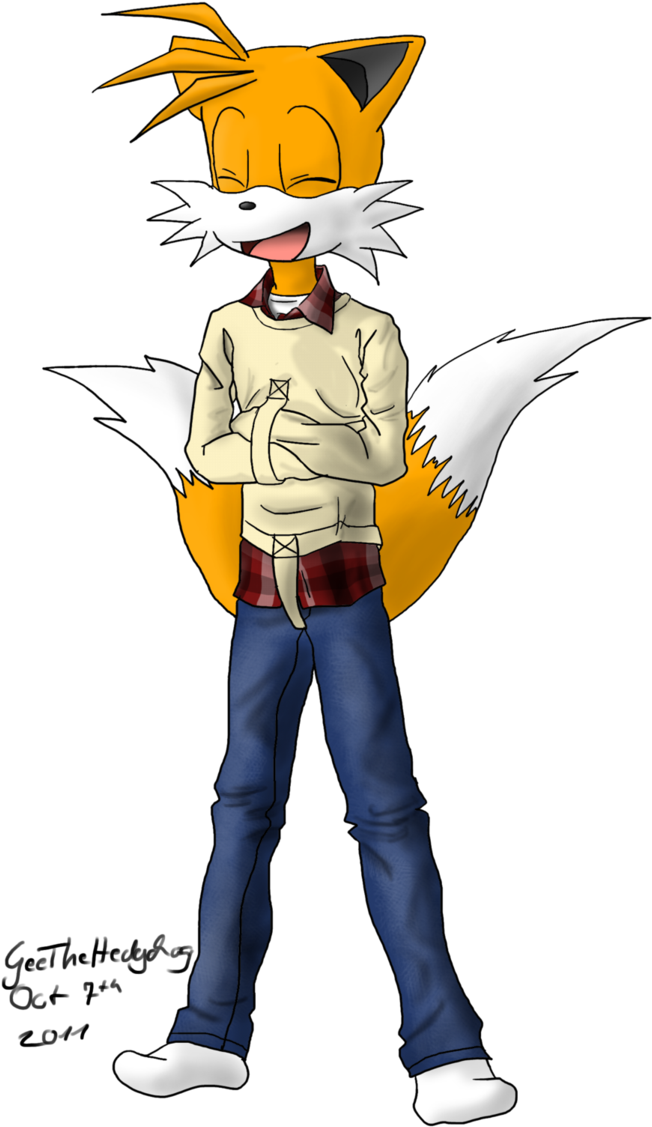Tails Gone Nuts By Geethehedgehog - Cartoon (674x1185)