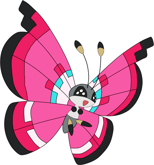 Pokemon Shiny Vivillon Meadow Is A Fictional Character - Pokemon Vivion Meadow (644x690)