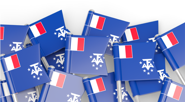 Flag Pin Backround - French Southern And Antarctic Lands (640x480)