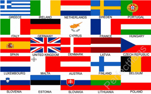 Euro 25 Flag - European Union 25 Countries (500x500)