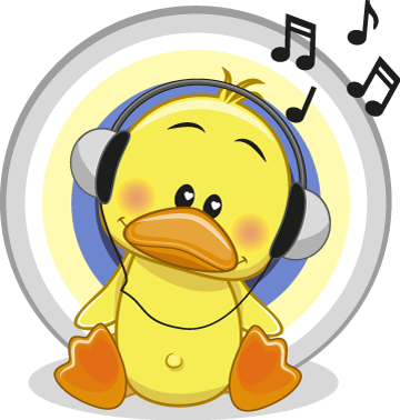 Cute Cartoon Animal Sticker Vol 01 Messages Sticker-3 - Patito Tierno Animado (360x378)