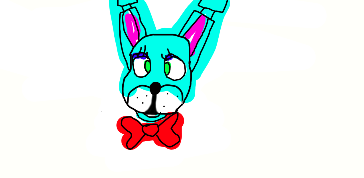 A Fail Doodle Of Toy Bonnie By Candytaker - Cartoon (1277x626)