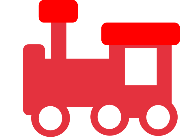 Red Train Mutted Clip Art At Clker - Red Clip Art (600x456)