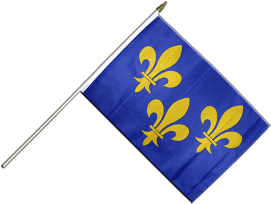 France Île De France Hand Waving Flag - Cabo Verde Flag Gif (400x315)