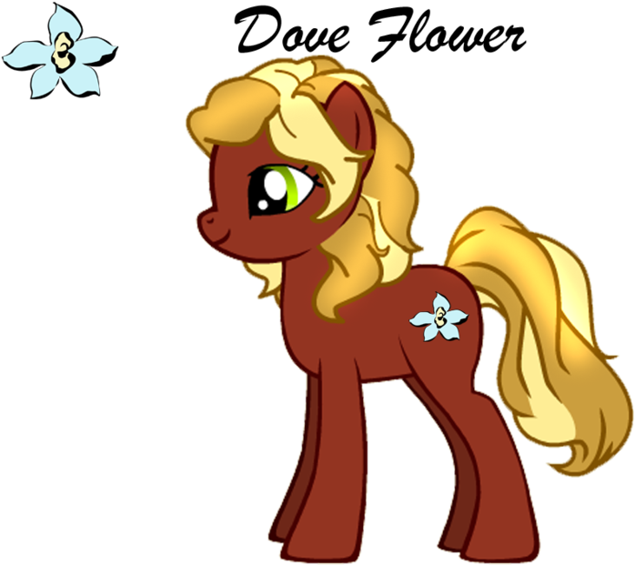 Dove Flower- My Little Pony Oc By Jeweledfaith - College Of Saint Mary (900x675)