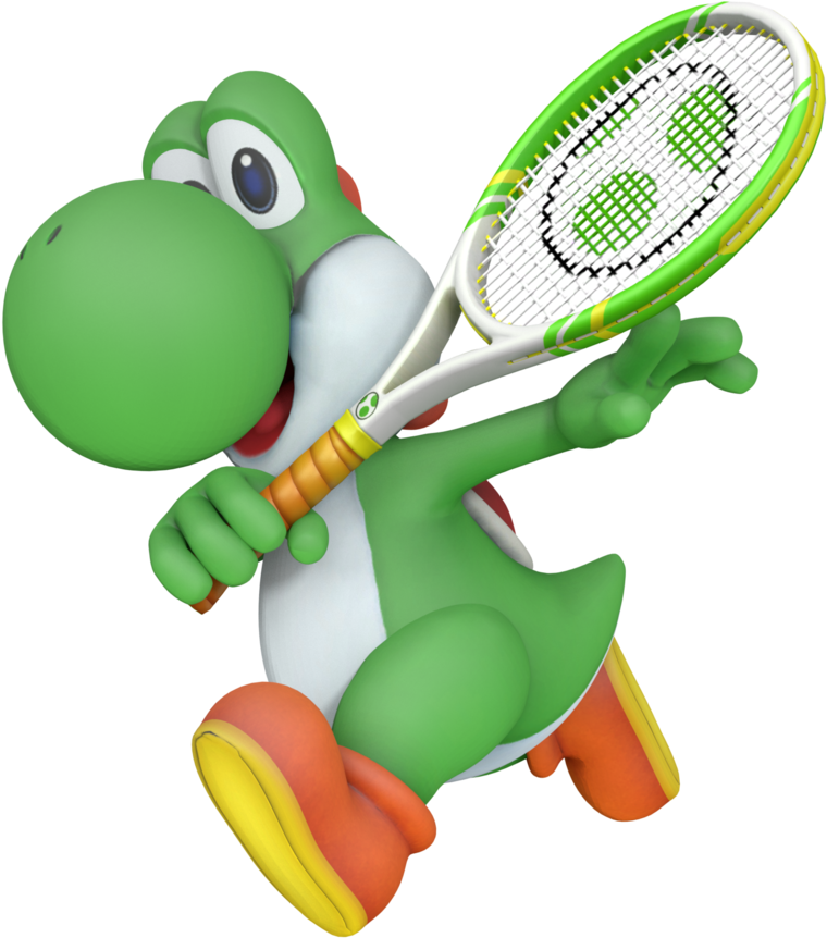 Yoshi Tennis Render By Nintega-dario - Yoshi Tennis (800x1000)