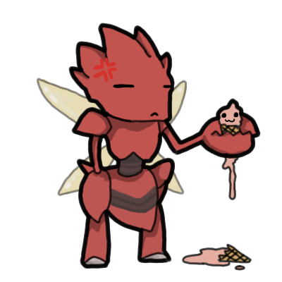 Scizor Fails At Life By Emika-chan - Cartoon (400x400)