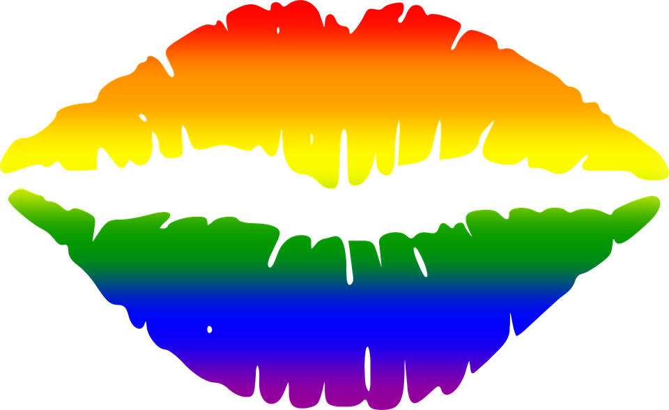 Rainbow Lips Emoji Stickers By Luna Snaps - Personalised Hen Party Night Do Sash In Pink/birthday (960x588)