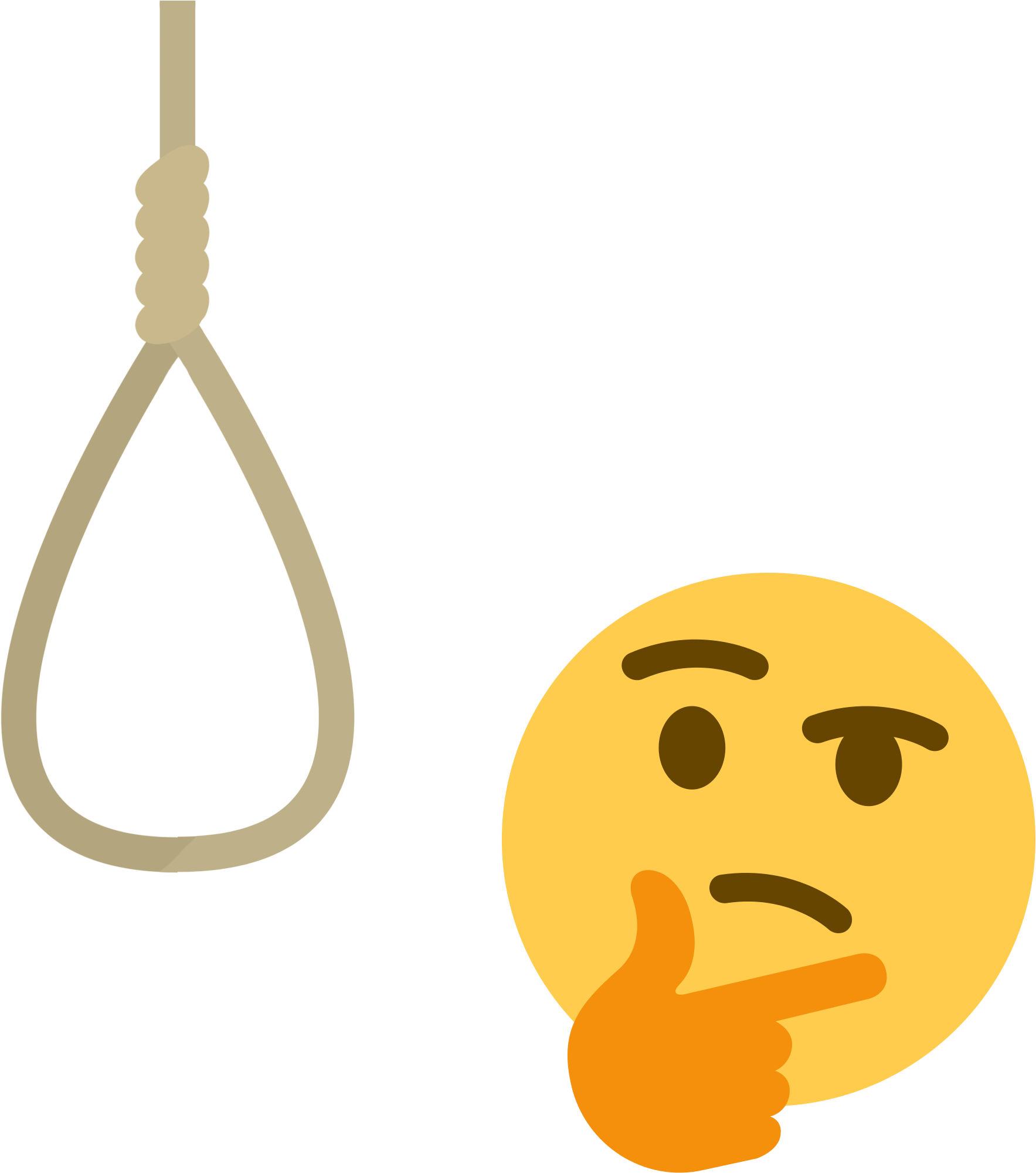 Fuck This Gay Timeline - Thinking Emoji Suicide Transparent (2000x2000)
