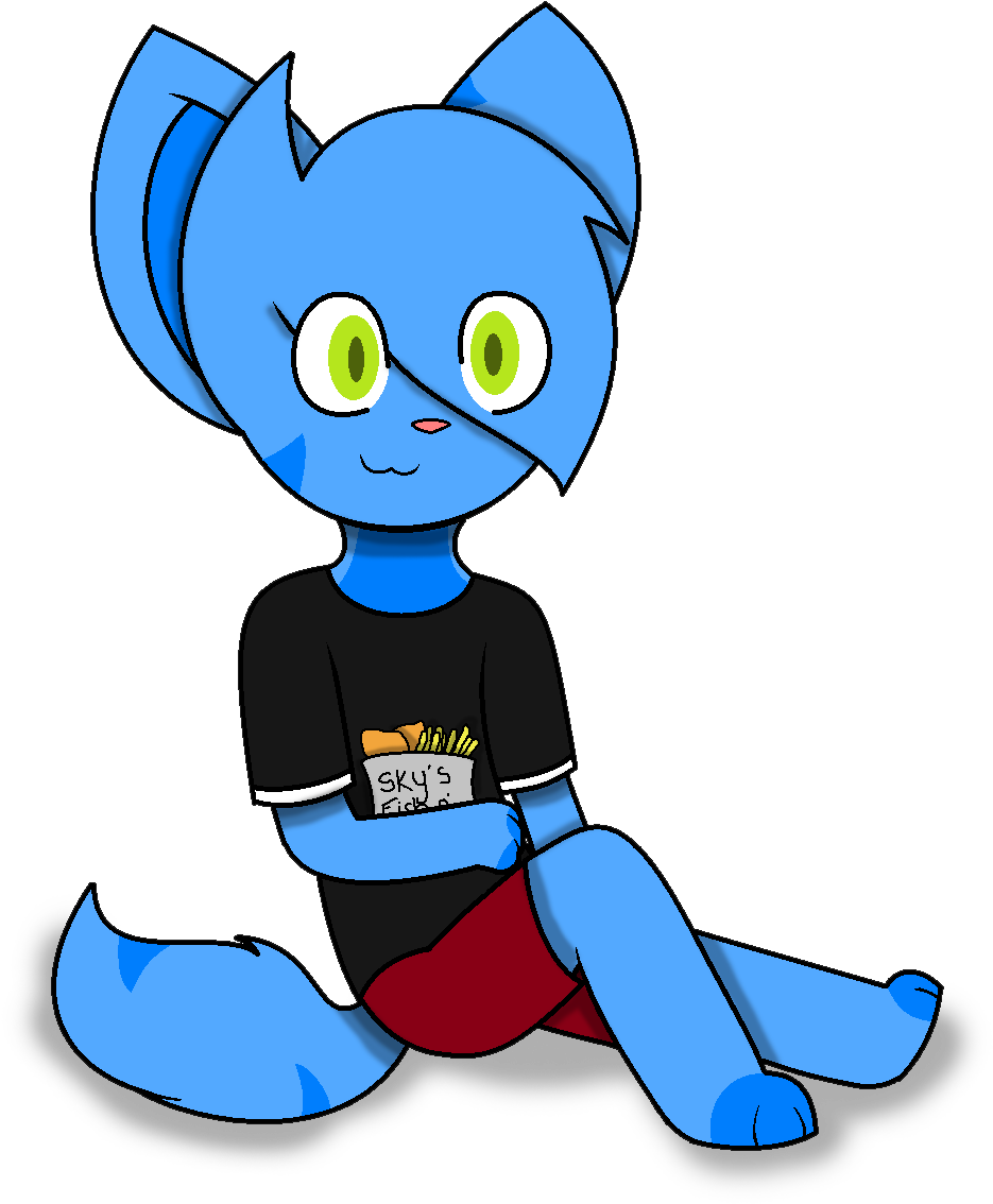 Sky's Fish N' Chips By Sky-noobster - Cartoon (1248x1408)