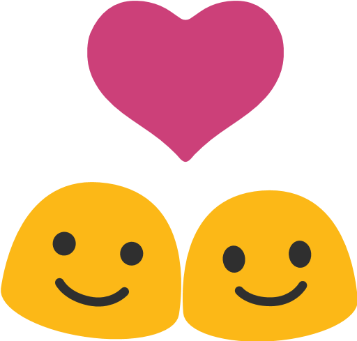 Couple With Heart Emoji - Couple With Heart Emoji (512x512)