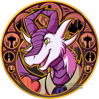 Fat Gay Dinosaur - Art (400x400)