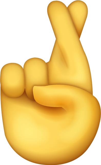 Hand Emoji Clipart Fire Emoji - Cross Finger Emoji Png (394x641)