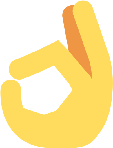 Hand Emoji Clipart Fire Emoji - Twitter Ok Hand Emoji (512x512)