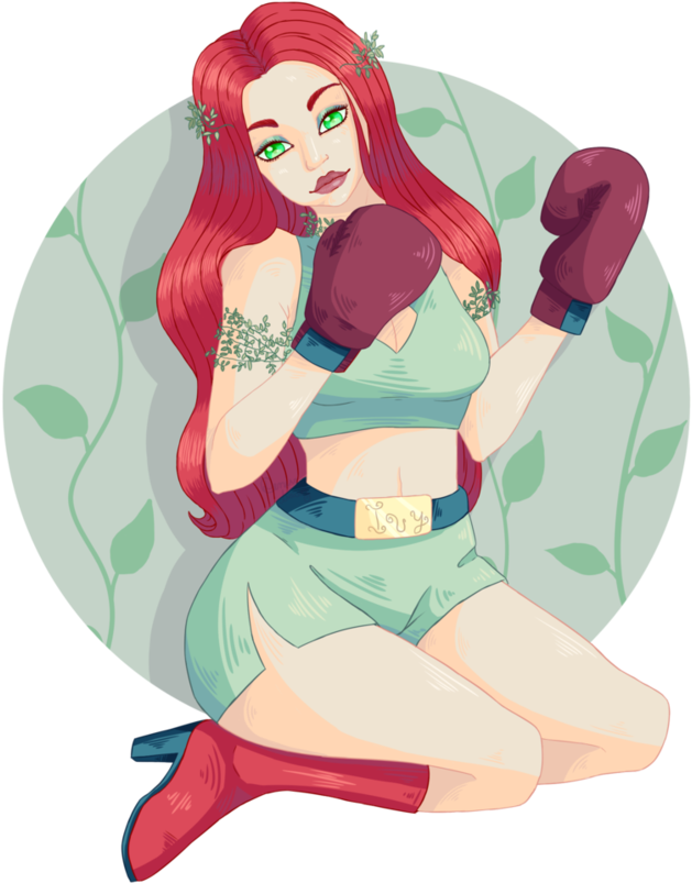 Ivy As A Boxer By Denisedraws420 - Sitting (856x934)