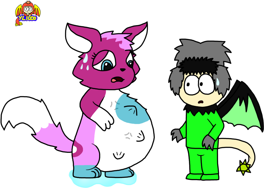 Daphne's Water Broke By Yoshilover1000 - Drawing (1024x768)