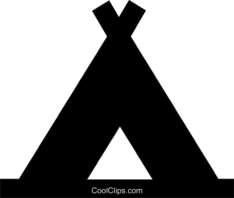 Teepee Royalty Free Vector Clip Art Illustration - Tienda De Campaña Logo (480x405)