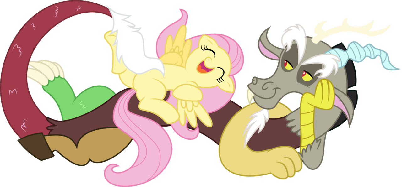 Mlp Фанфик,my Little Pony,мой Маленький - Mlp Fluttershy And Discord (1280x597)