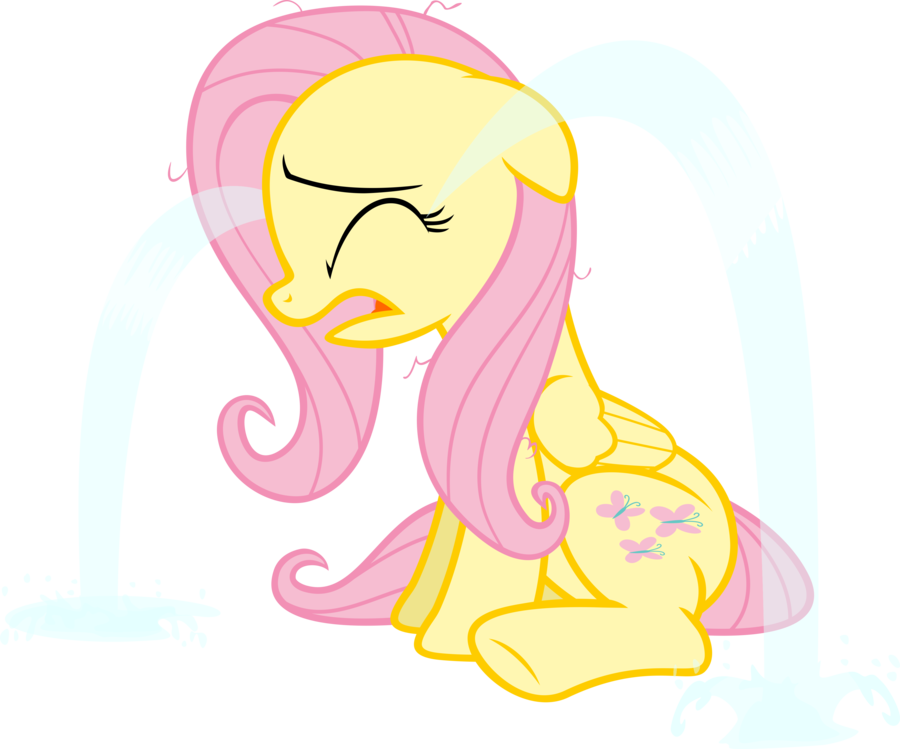 Make All The Ponies Cry - My Little Pony Fluttershy Crying (900x749)