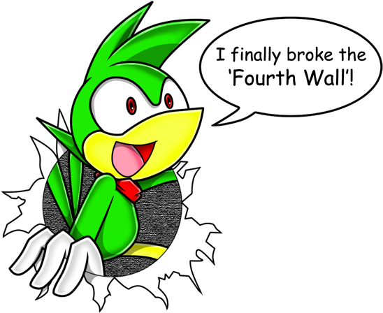 Finally Breaking The 4th Wall By Fazzeagle - Fourth Wall (600x480)
