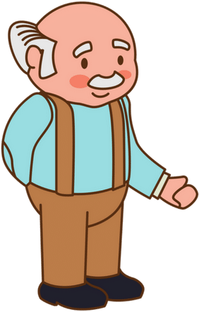 Grandfather Png Clipart - Elder Cartoon (500x500)